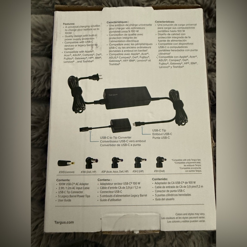 Targus Universal Charger Including All USB-C Devices - Picture 10 of 10
